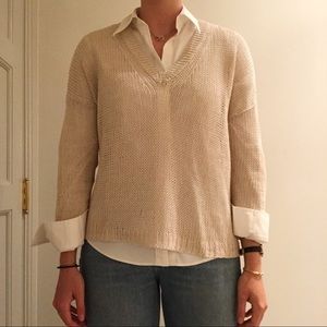 Theory Knitted V-Neck Pullover